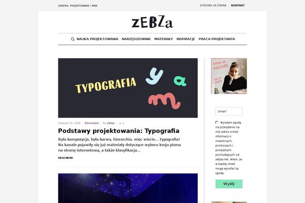 Writsy theme site design template sample