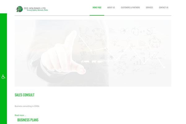 BORDER theme site design template sample