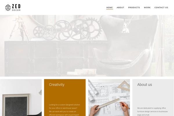 Ambient theme site design template sample