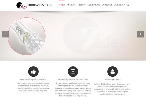 zedexortho.com site used Zedexortho