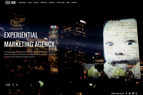 Ablaze theme site design template sample