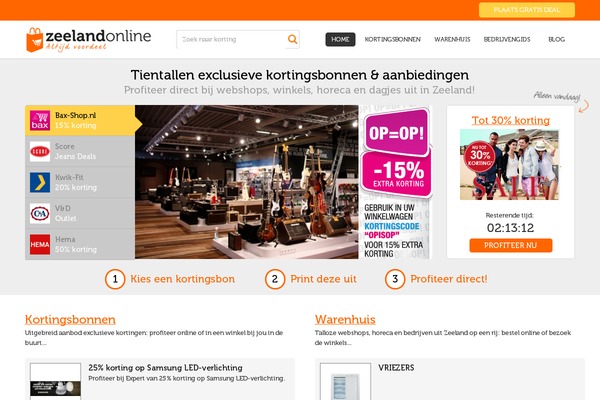 zeelandonline.nl site used Pinclone