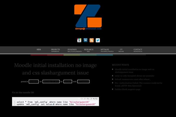 zeeshanali.com site used Bloggy-v1-1-3