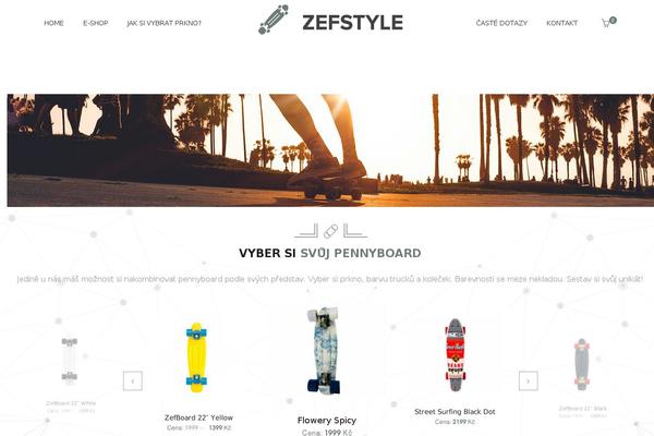 Storefront theme site design template sample