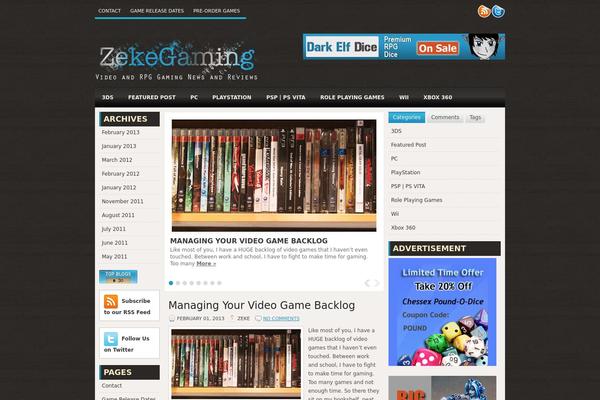 Sparks theme site design template sample