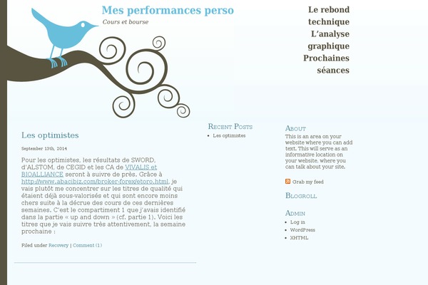 Bluebird theme site design template sample