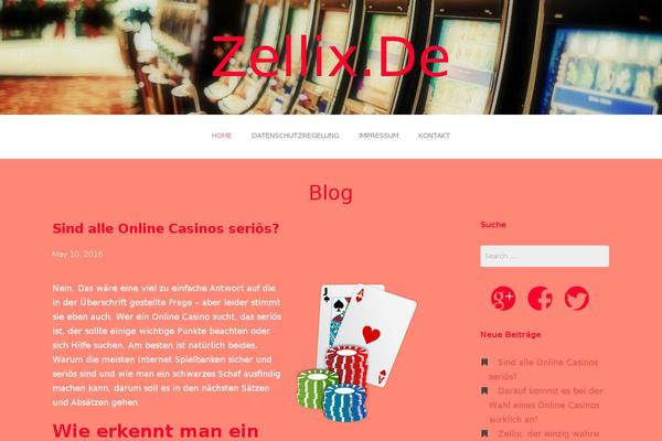 Gateway theme site design template sample