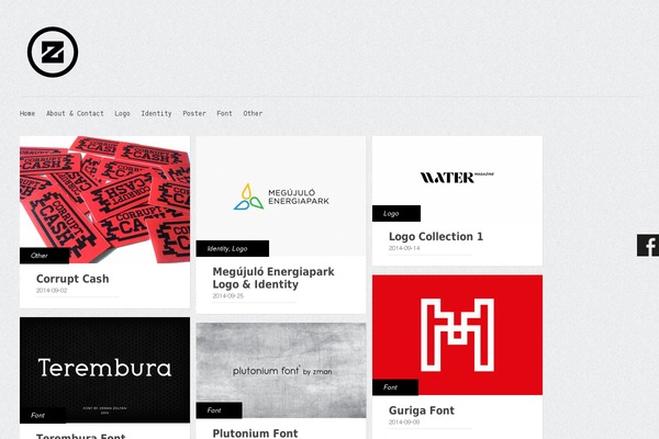 Gridly theme site design template sample