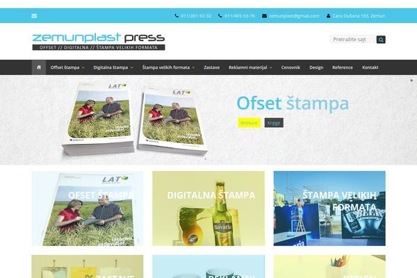 Total theme site design template sample