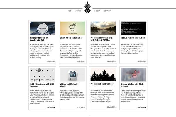 BlankSlate theme site design template sample