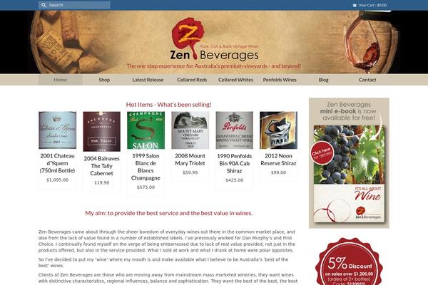 zenbeverages.com site used Virtue Premium
