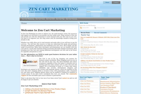 zencartmarketing.com site used Fresh-blog