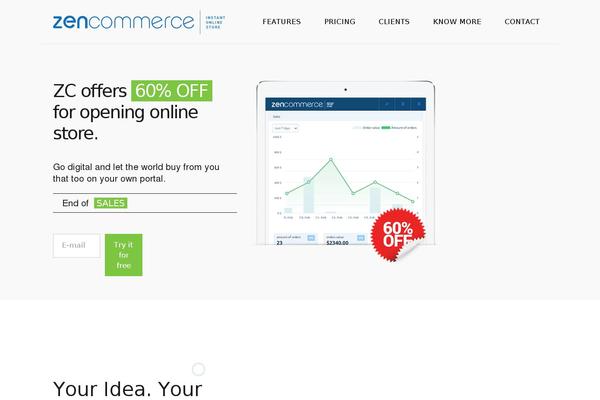 zencommerce.in site used Zencommercein