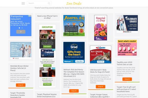 PinThis theme site design template sample