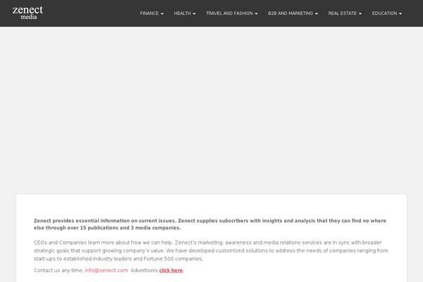 zenect.com site used Soho