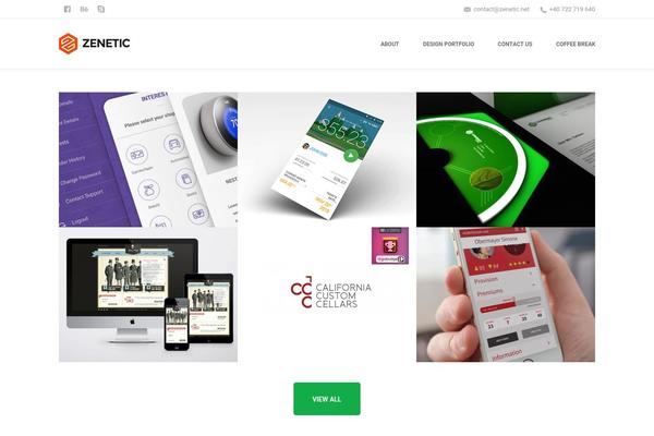 Shadow theme site design template sample