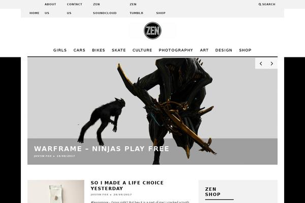 15Zine theme site design template sample