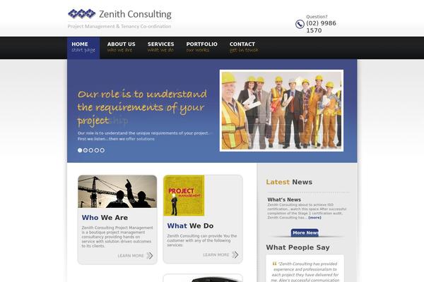 Zenith theme site design template sample