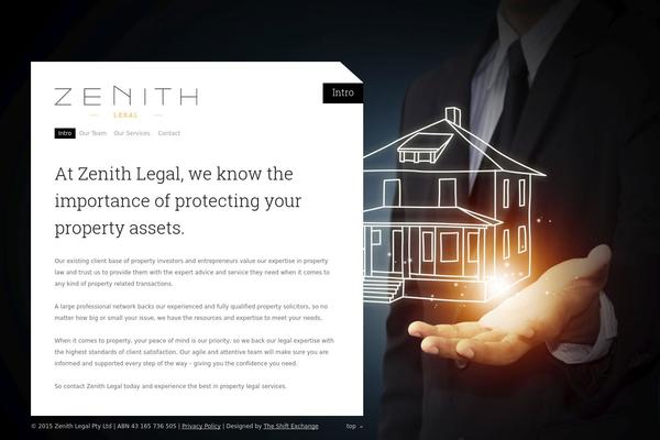 zenithlegal.com.au site used Silvio