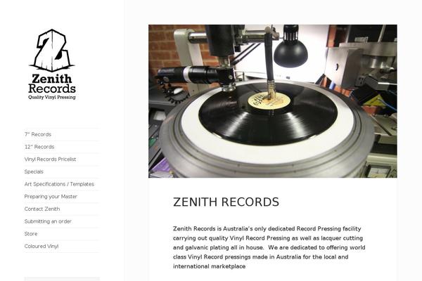 zenithrecords.org site used Zenith