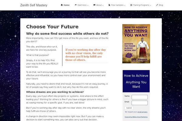 zenithselfmastery.org site used Enlightenment