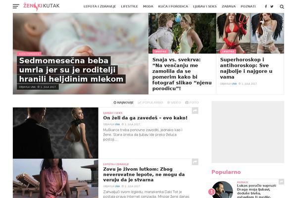 Site using Theia-post-slider plugin