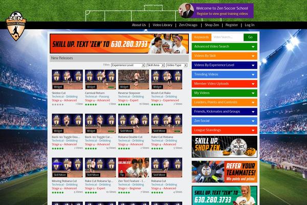 Videostream theme site design template sample