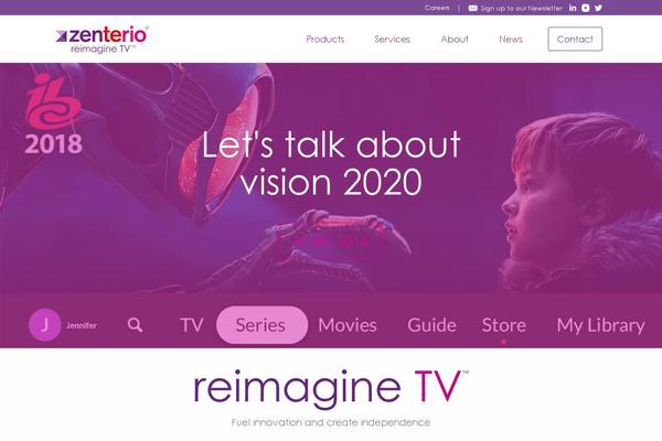 zenterio.com site used Zenterio