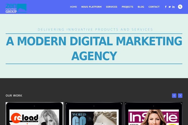 Porcelain theme site design template sample