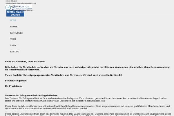 Impreza Child theme site design template sample