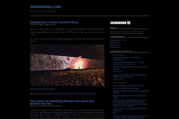 Site using FriendFeed Activity Widget plugin
