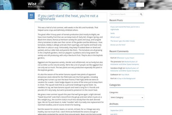 Fruitful theme site design template sample