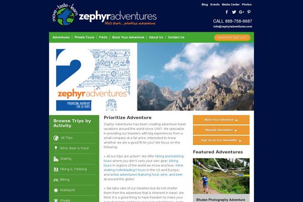 zephyradventures.com site used Zephyradventures