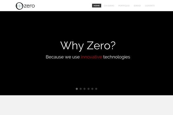 Zero theme site design template sample