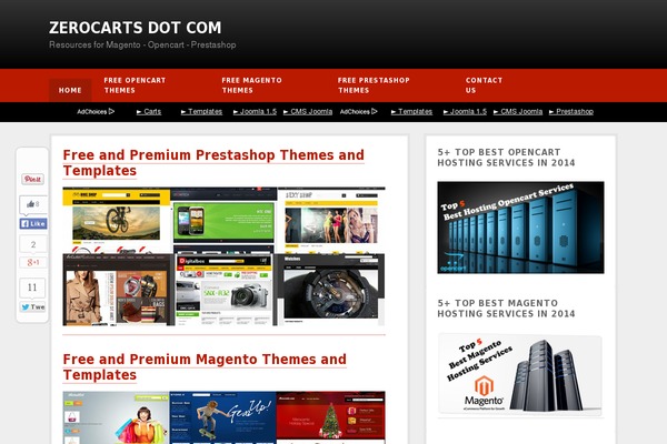 zerocarts.com site used Mywptheme