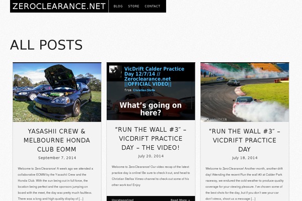 LENS theme site design template sample