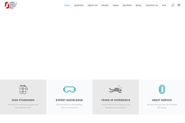 Blu theme site design template sample