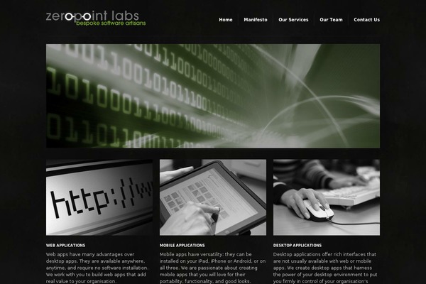 zeropointlabs.com site used Reaction