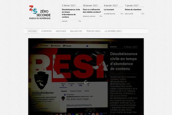 Editorial theme site design template sample
