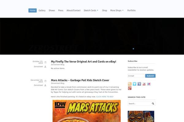 Whitelight theme site design template sample