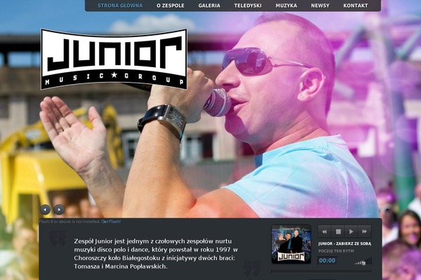 Music theme site design template sample
