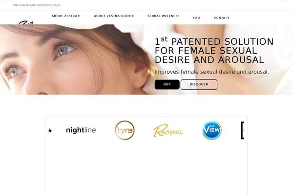 zestra.com site used Zestra