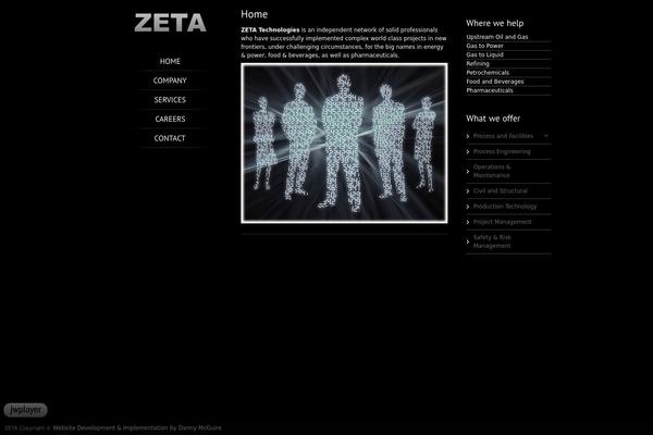 Zeus theme site design template sample