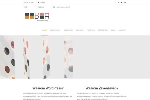 Proxima theme site design template sample