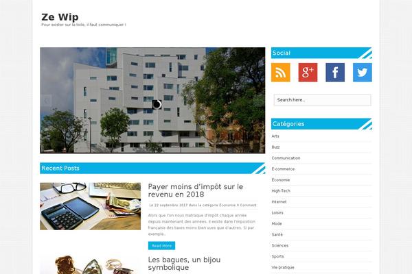 FlyMag theme site design template sample