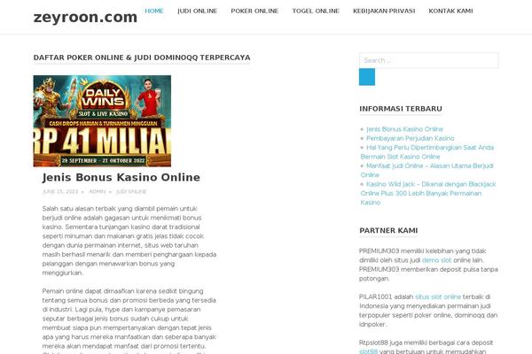 Poseidon theme site design template sample