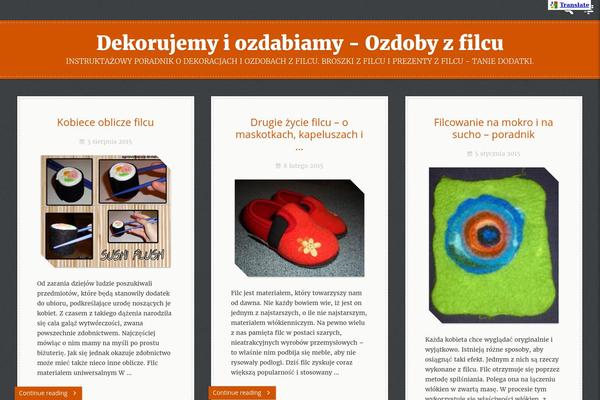Cara theme site design template sample