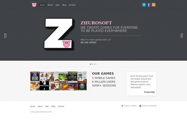 Stacked theme site design template sample