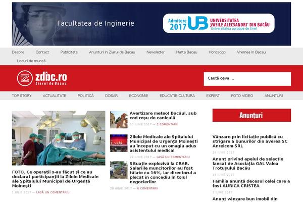 ziaruldebacau.ro site used Zdbc2017