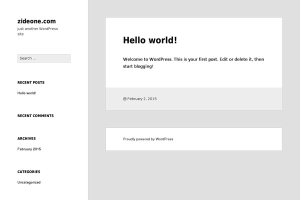 Twenty Fifteen theme site design template sample
